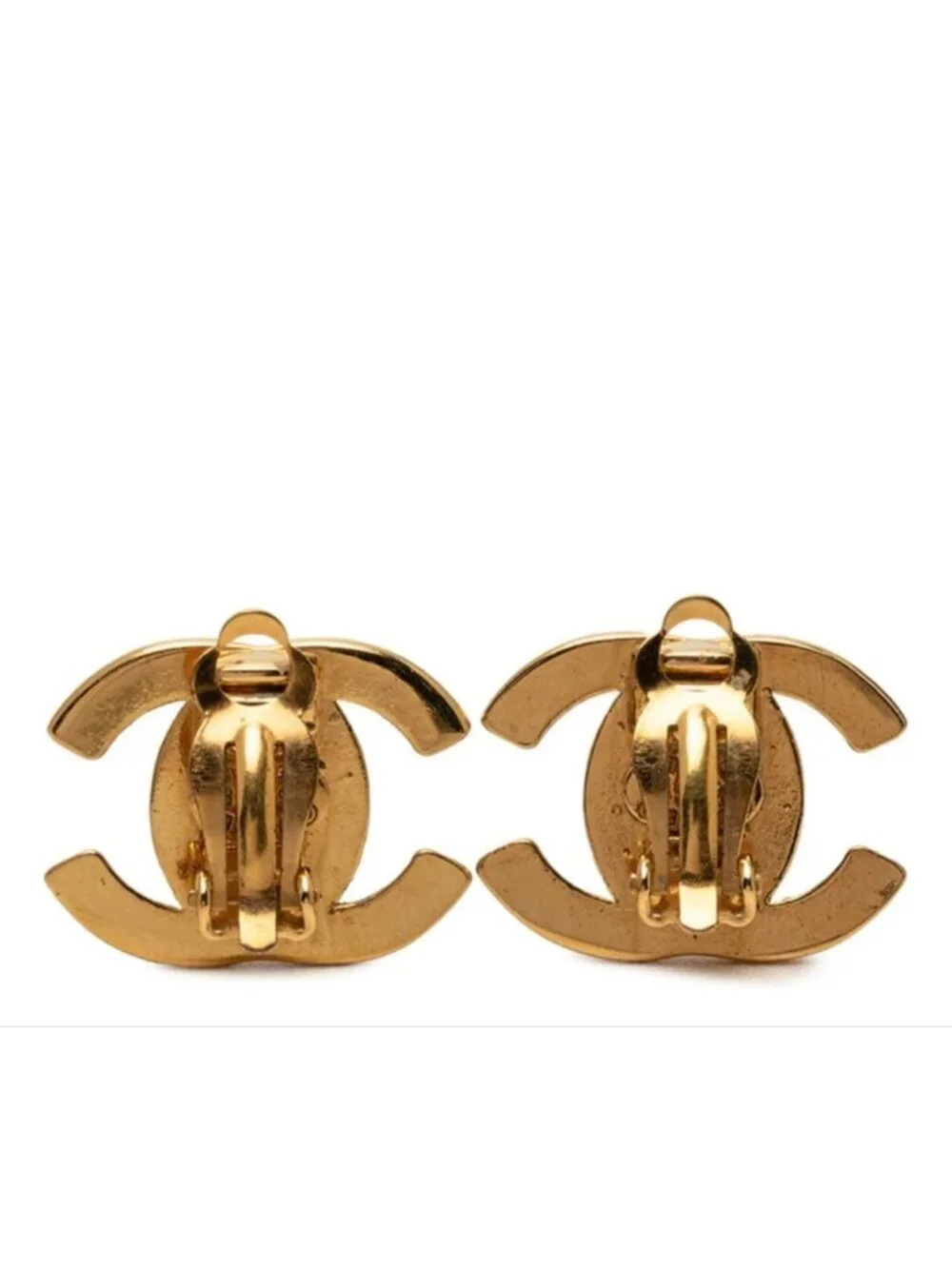 Chanel CC Logo Vintage Earrings
